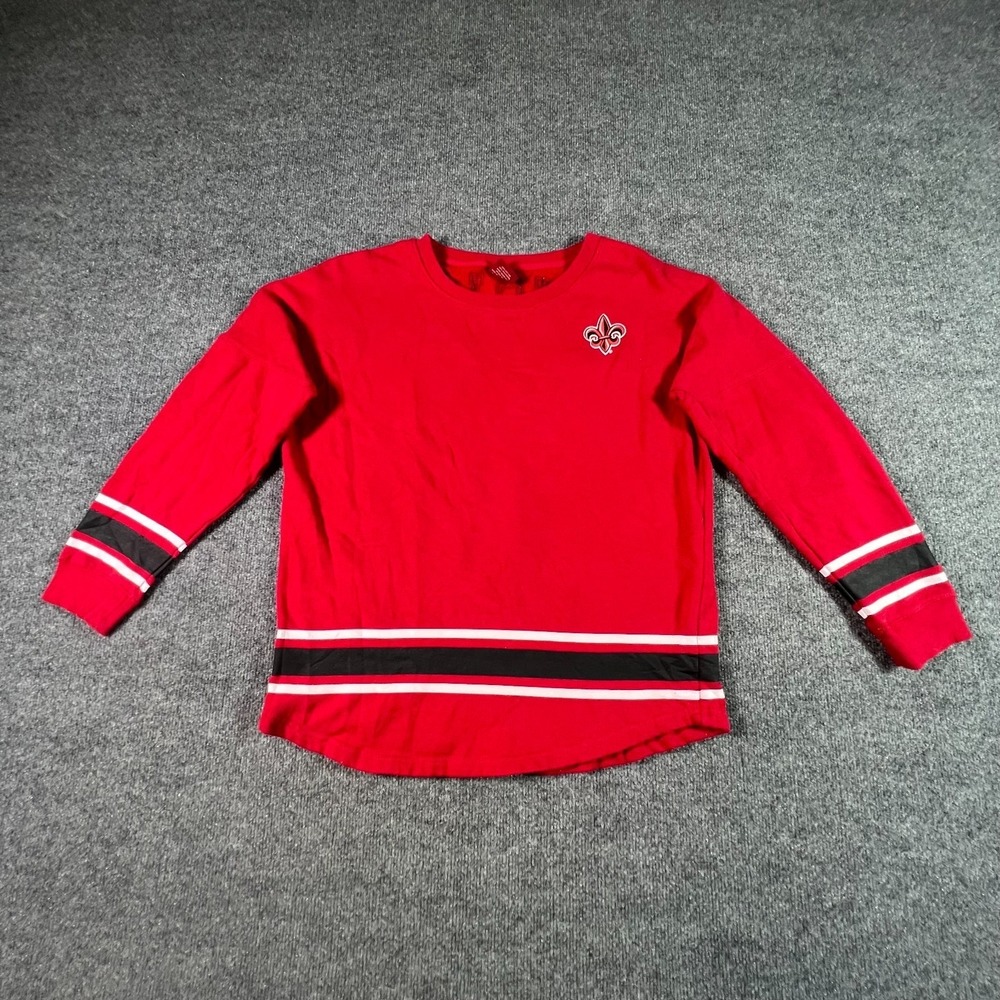 Colosseum Louisiana Ragin' Cajuns Football Team Sweatshirt Women's M Red Cotton